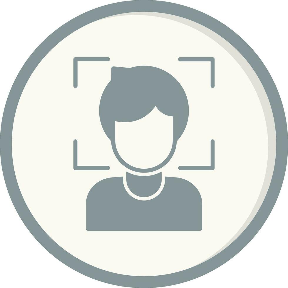 Face Scanner Vector Icon