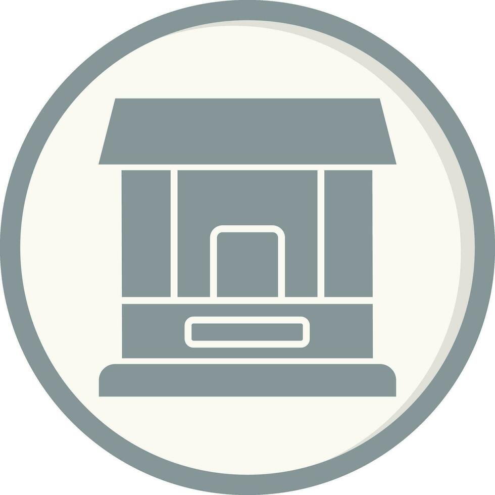 Ticket Window Vector Icon