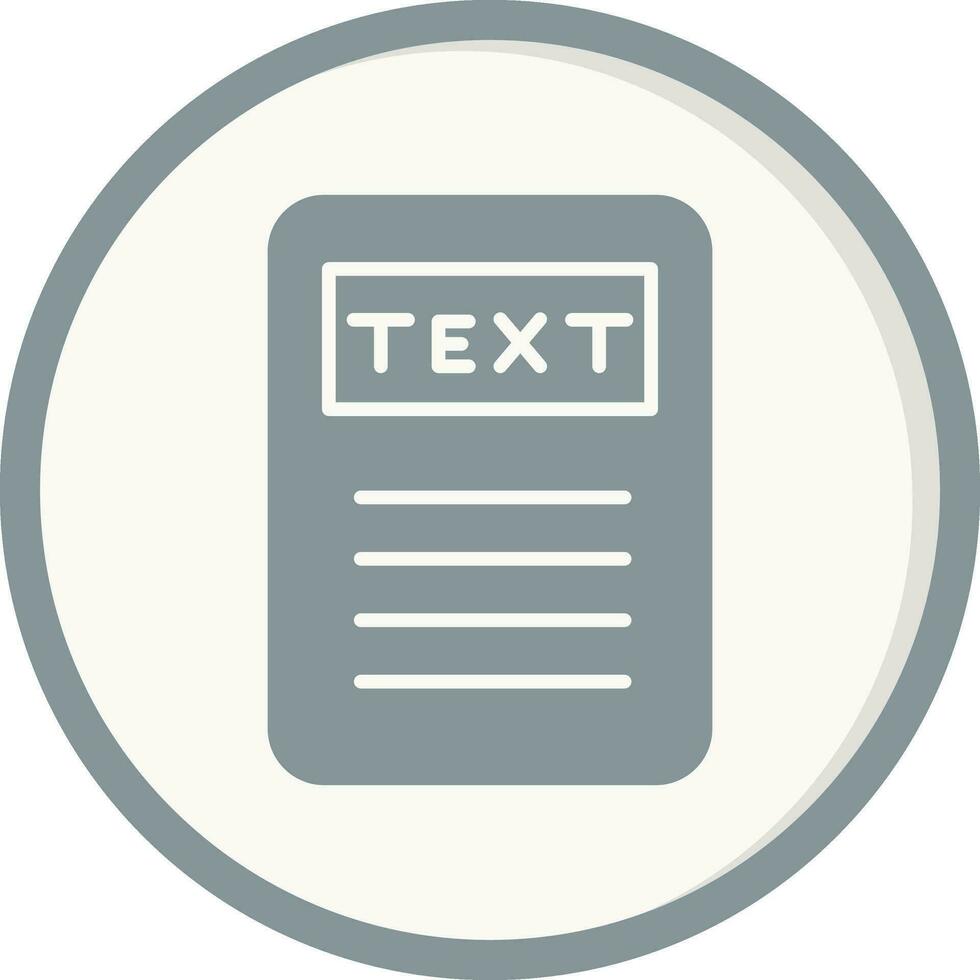 icono de vector de texto