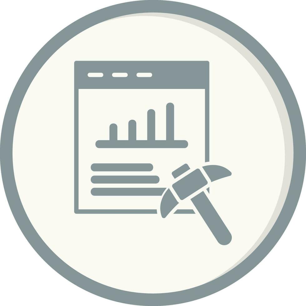 Data Mining Vector Icon