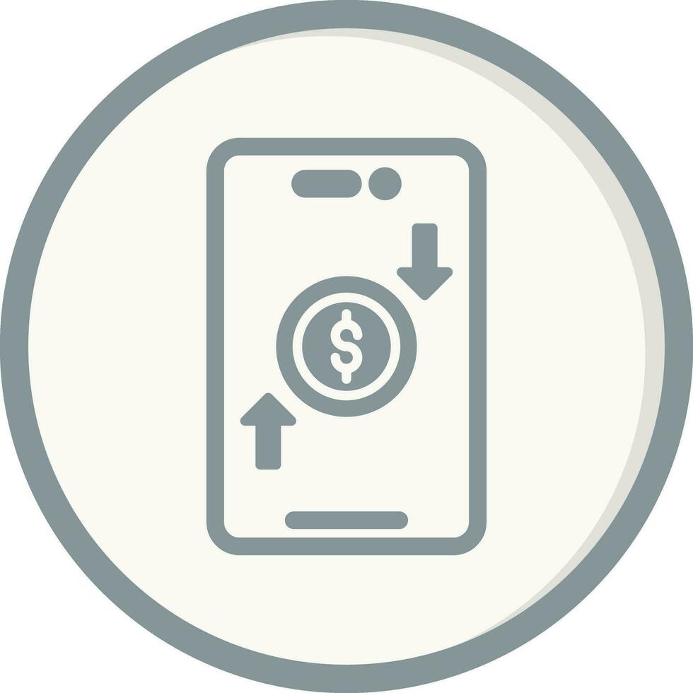 Online Money Transfer Vector Icon