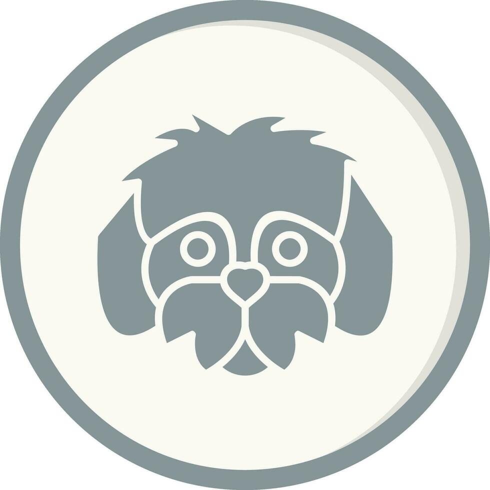 shih tzu vector icono