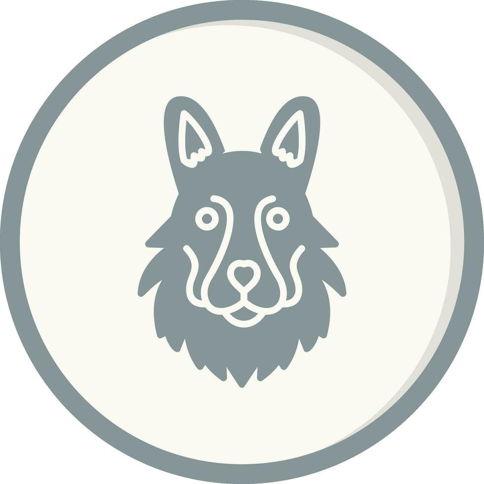 German Shepherd Vector Icon