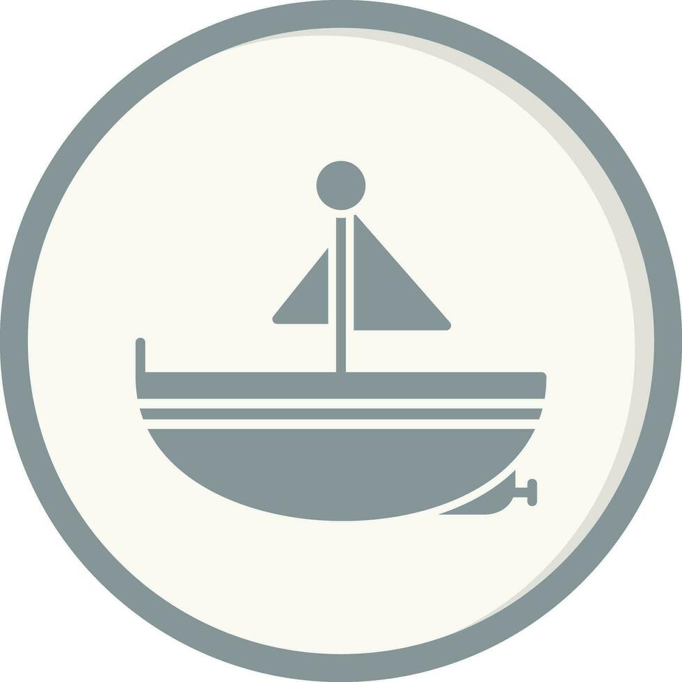 icono de vector de barco