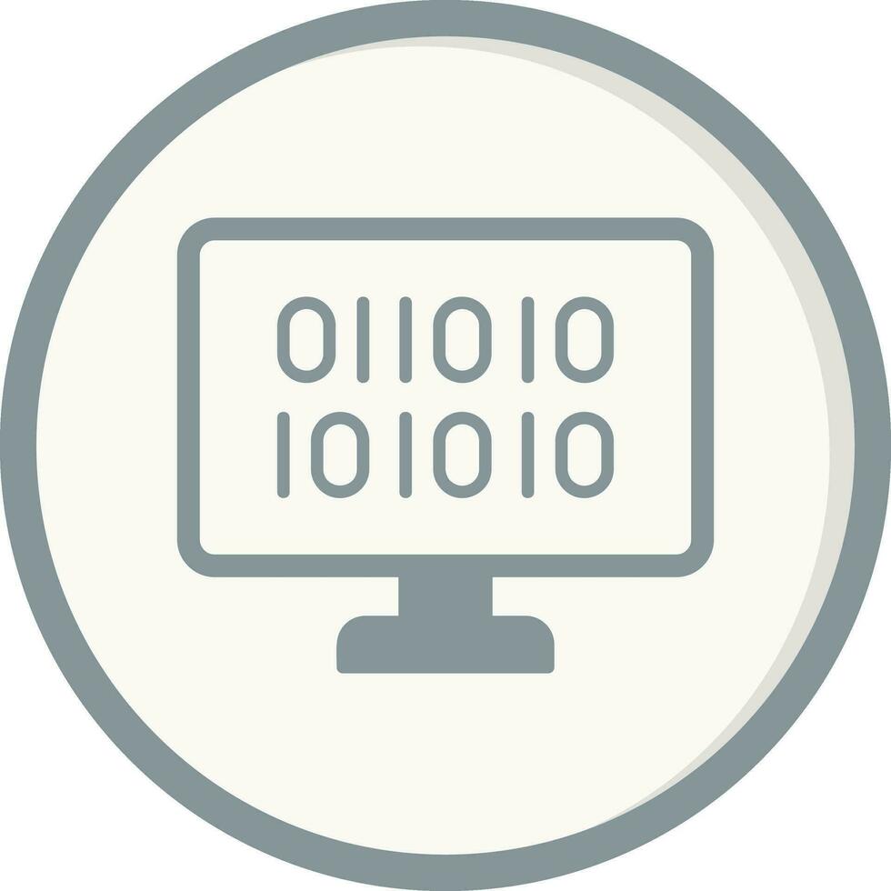 Binary Code Vector Icon