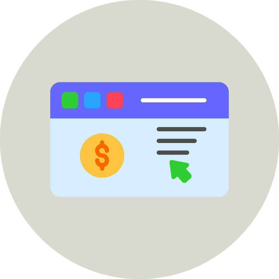 Pay Per Click Vector Icon
