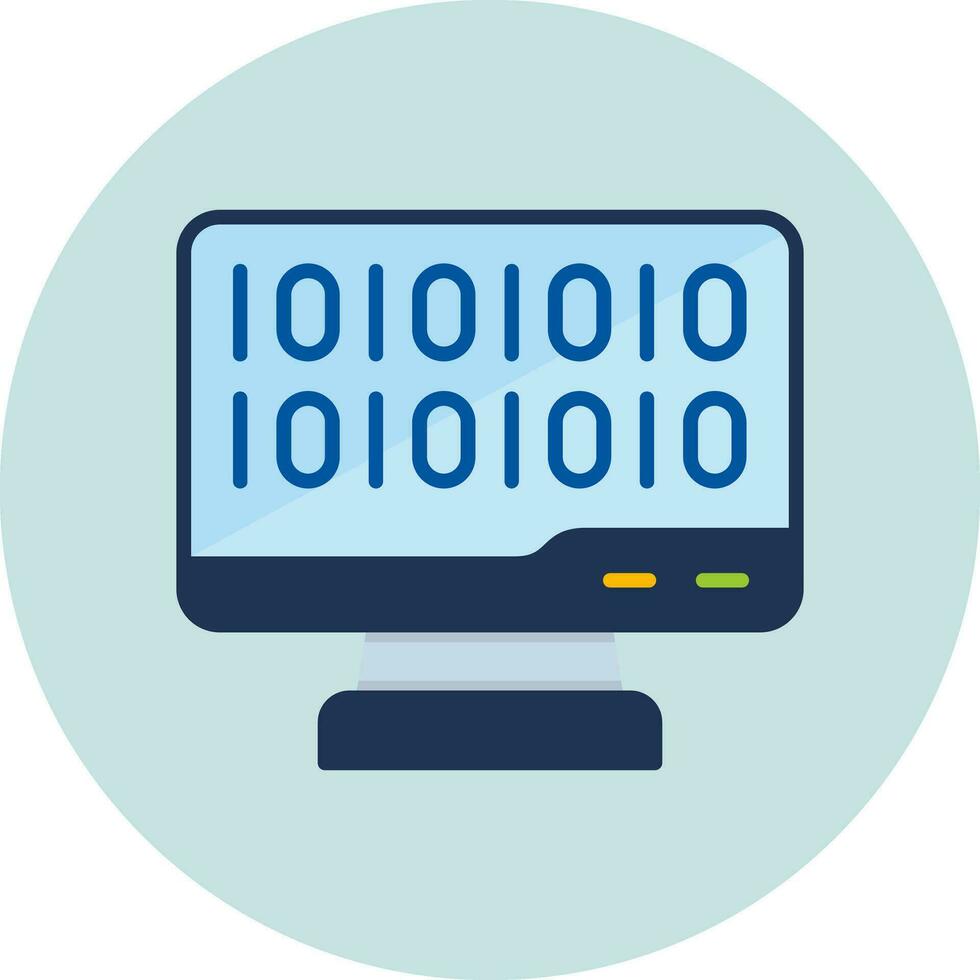 Binary Code Vector Icon