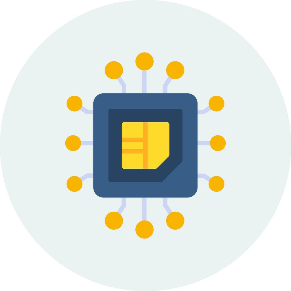 icono de vector de cpu