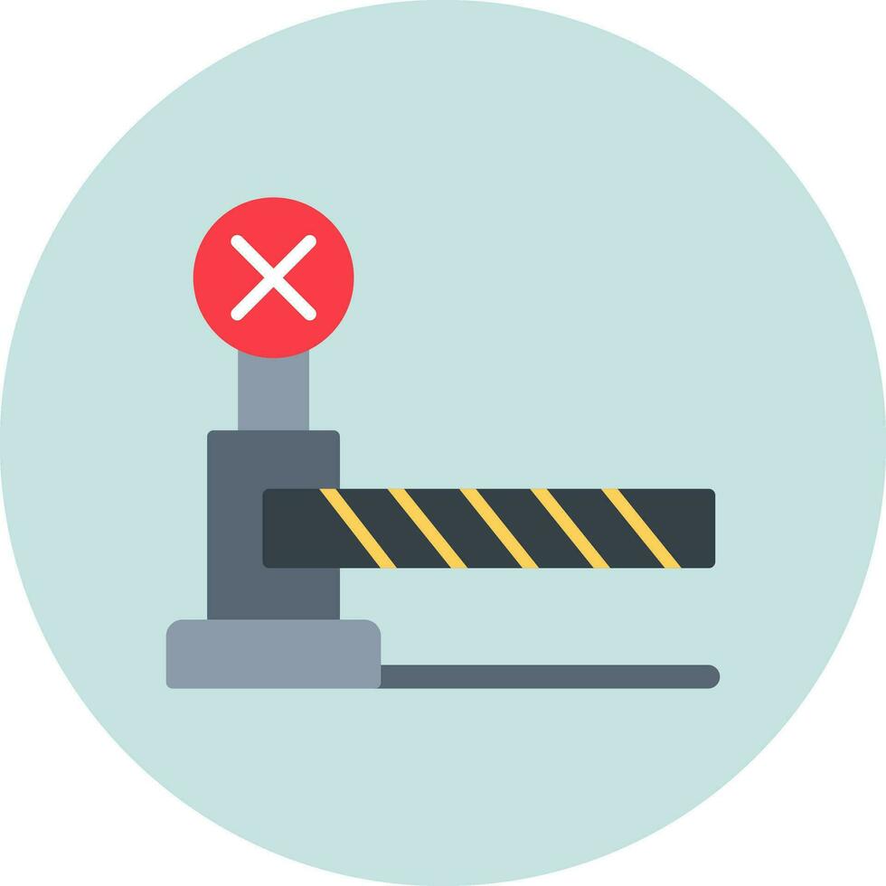 Level Crossing Vector Icon