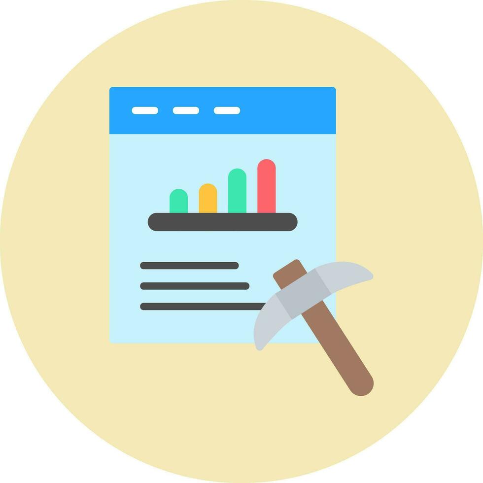 Data Mining Vector Icon