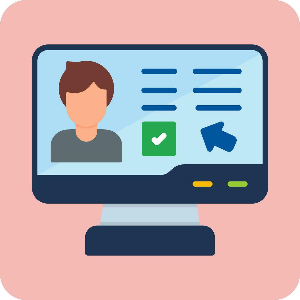 Online Voting Vector Icon