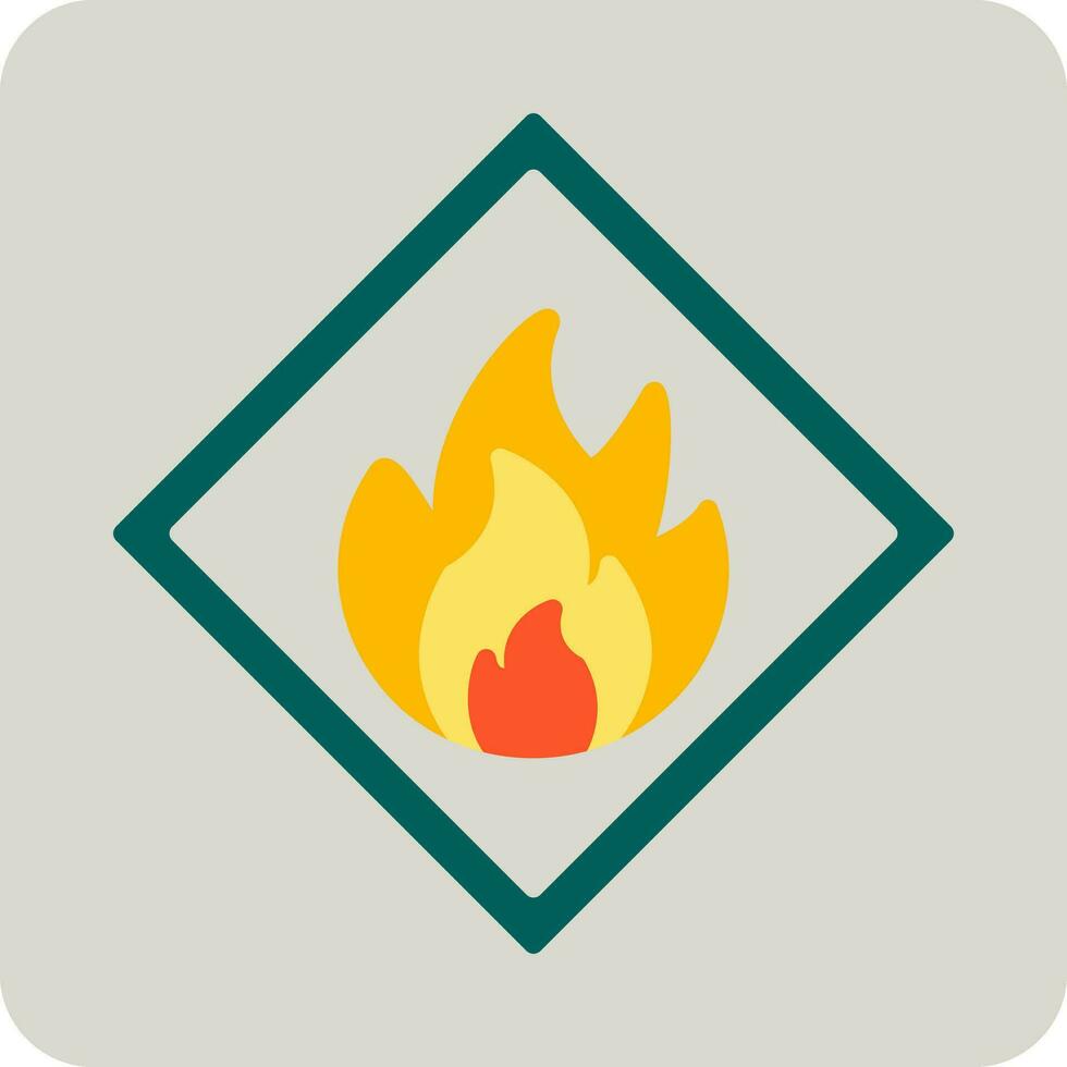 Flammable Vector Icon