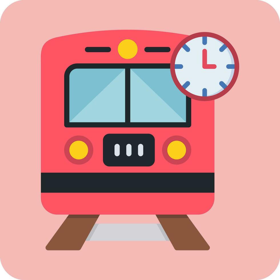 Train Times Vector Icon
