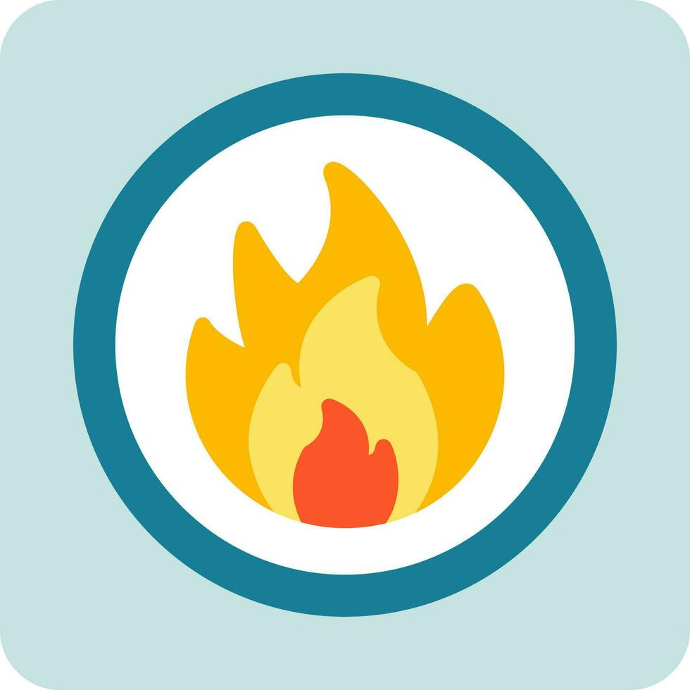 Flammable Vector Icon