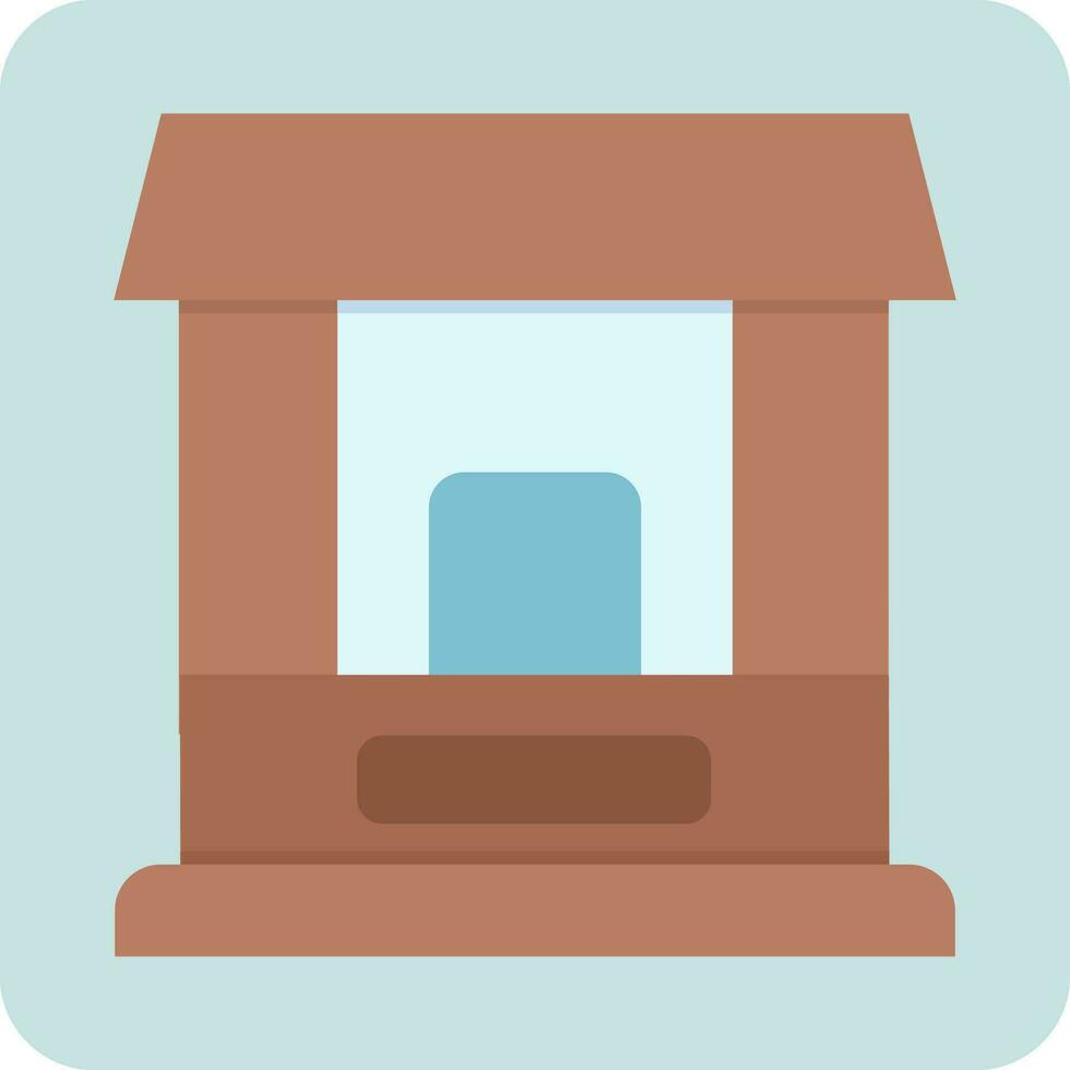 Ticket Window Vector Icon