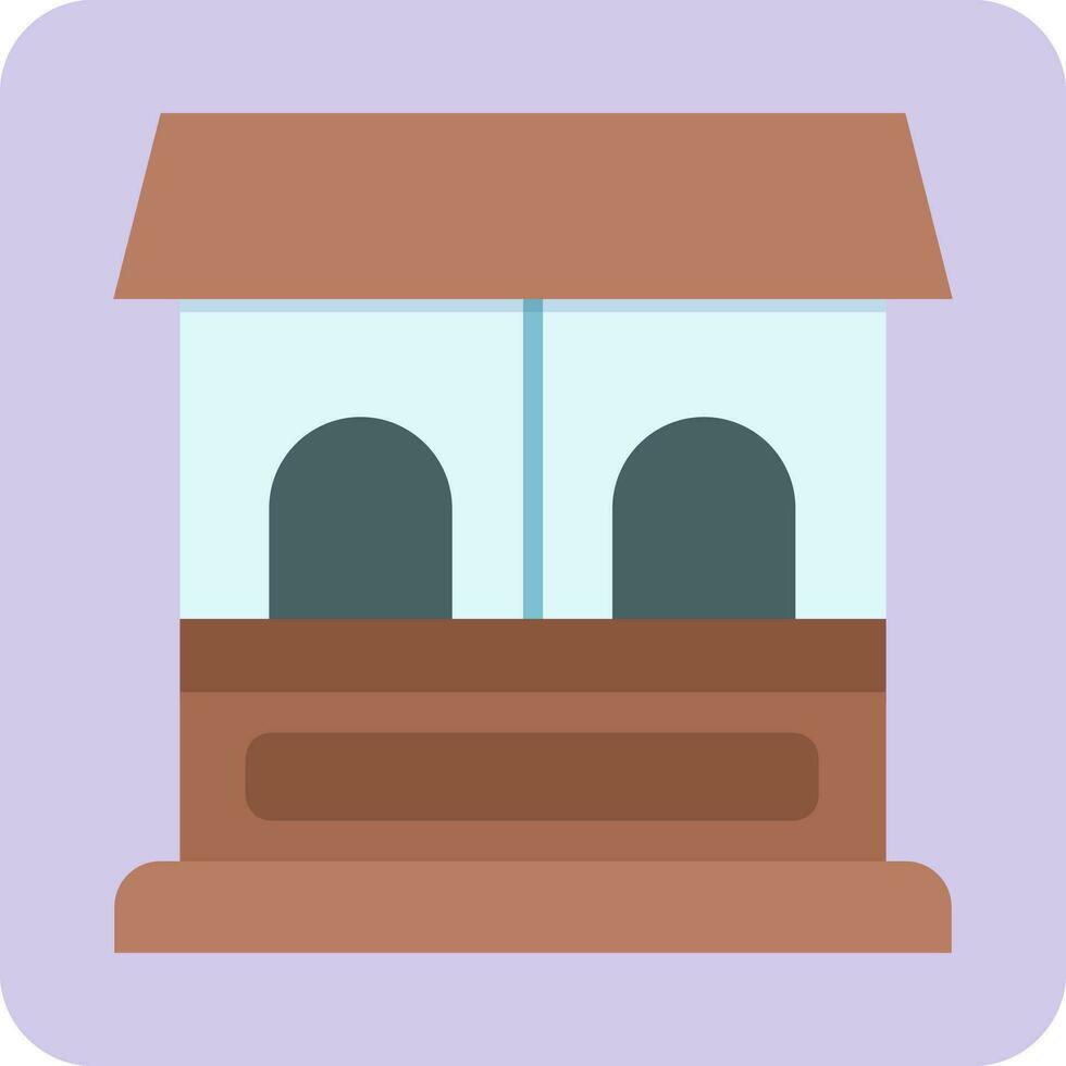 Ticket Office Vector Icon