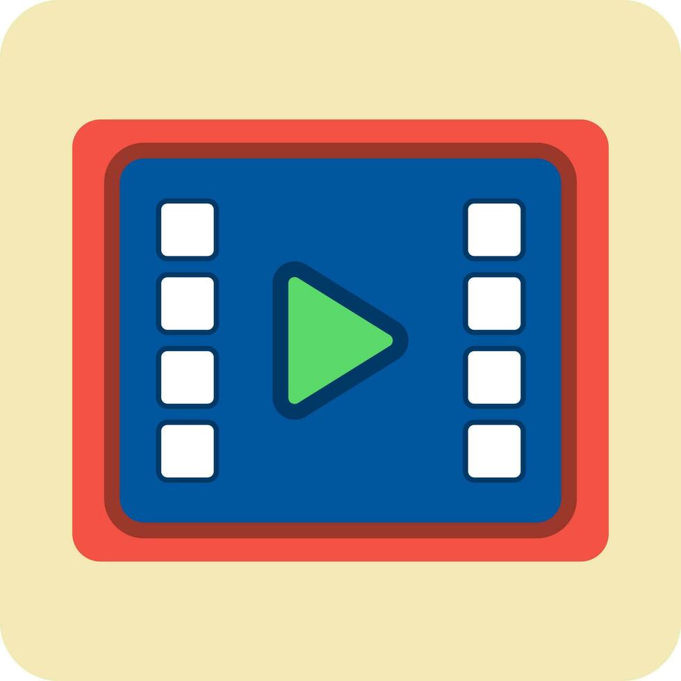 vídeo Procesando vector icono