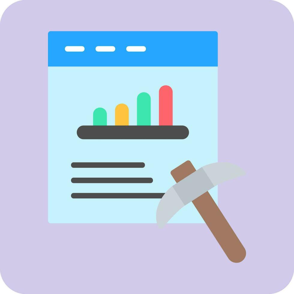 Data Mining Vector Icon