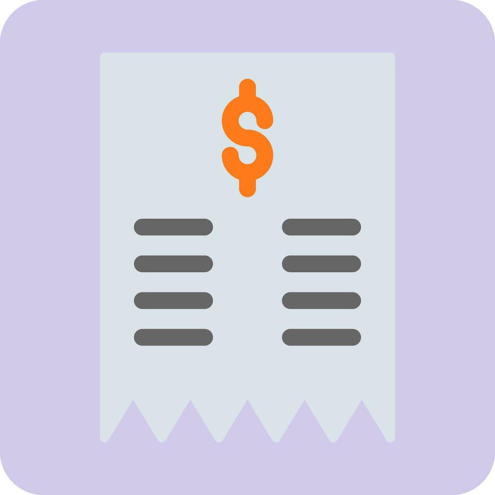 Bill Vector Icon