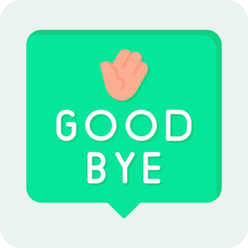 Good Bye Vector Icon