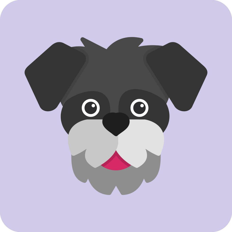 Schnauzer vector icono