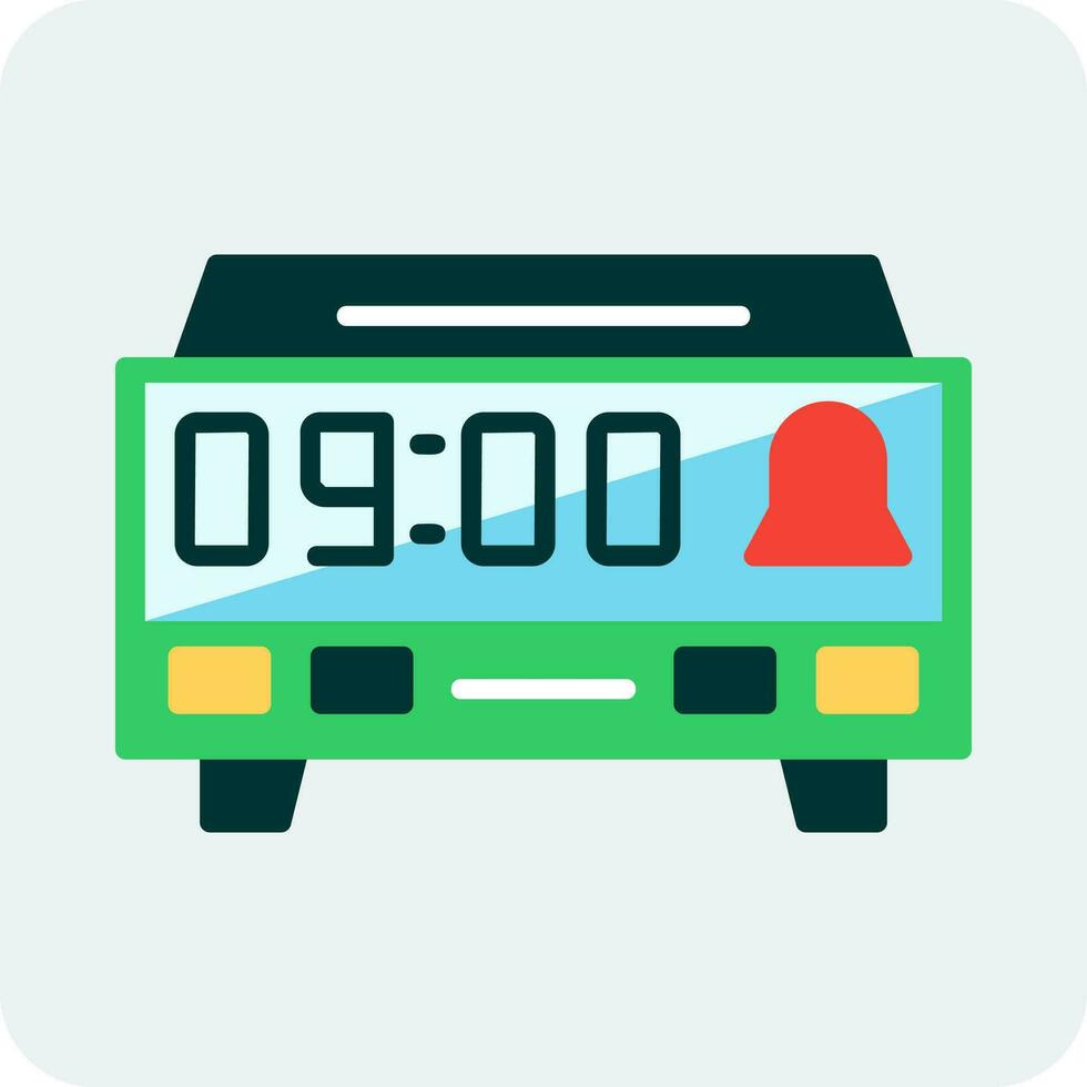Digital Clock Vector Icon