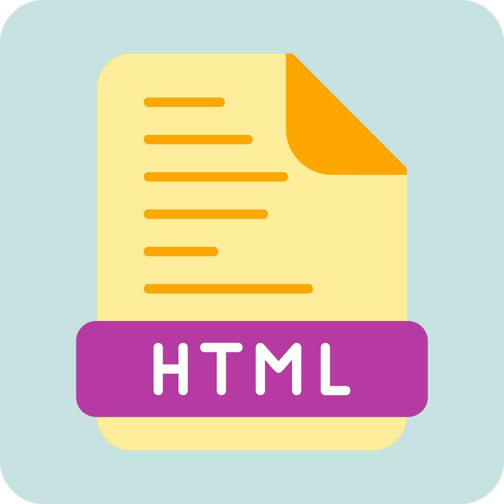 icono de vector html