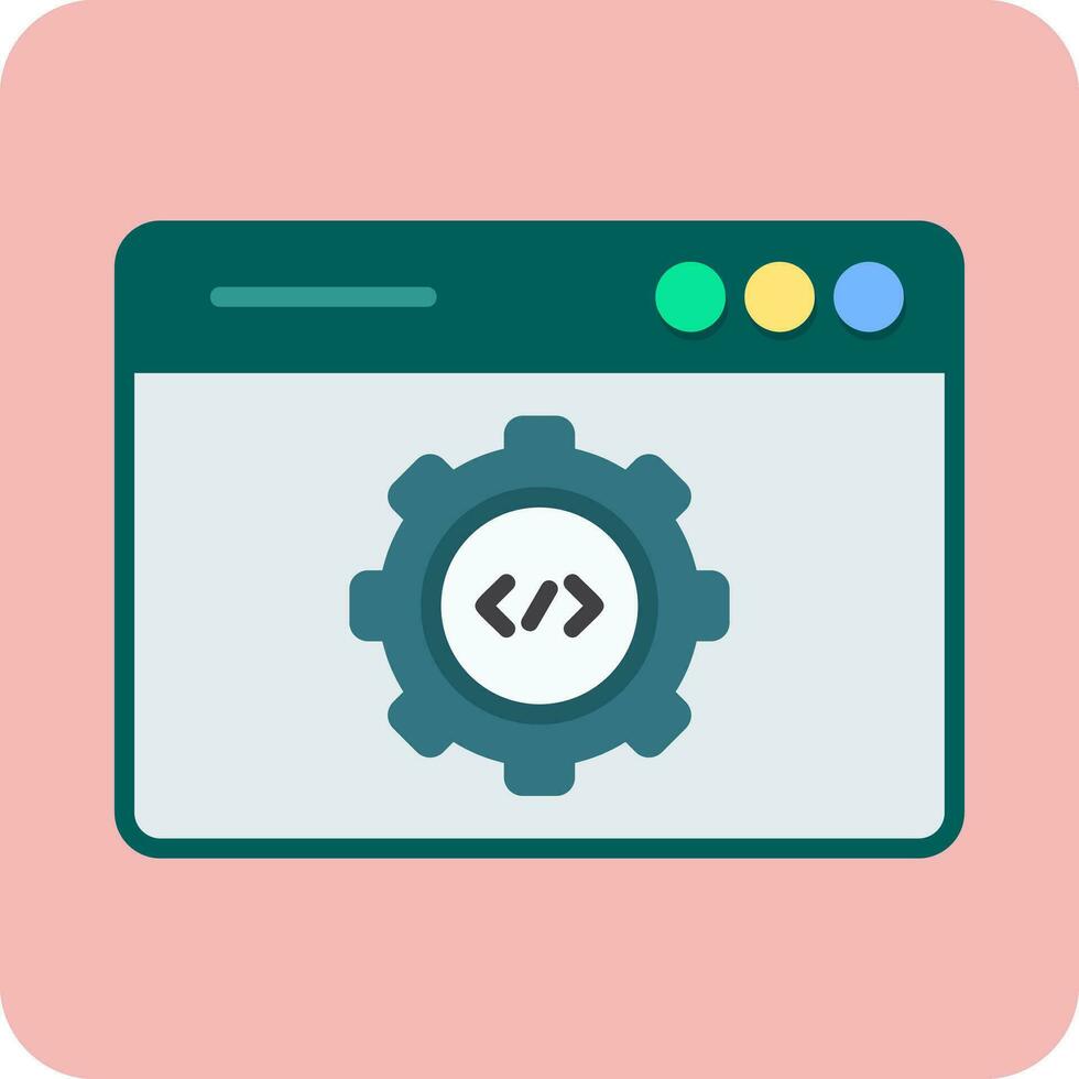 icono de vector de desarrollo web