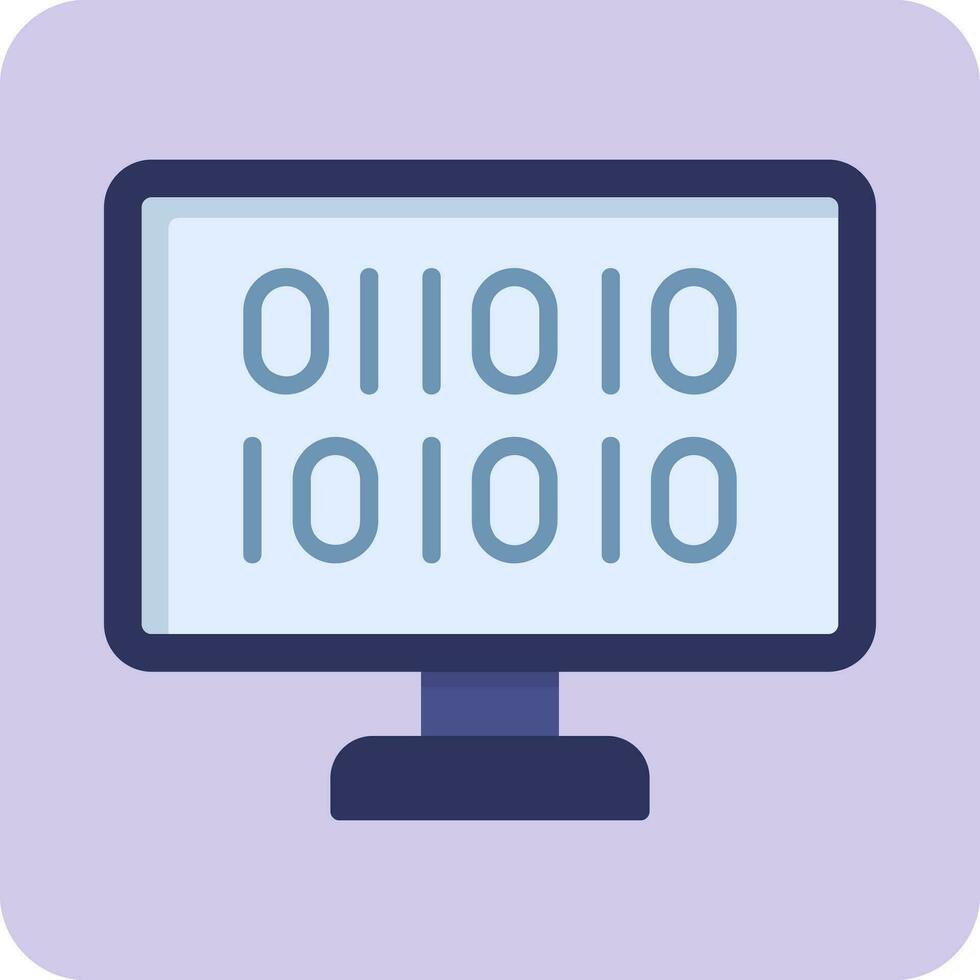 Binary Code Vector Icon
