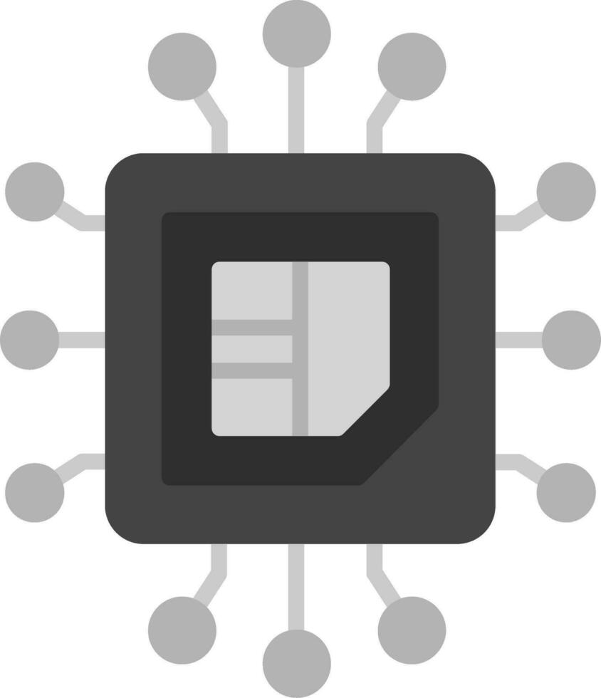 icono de vector de cpu