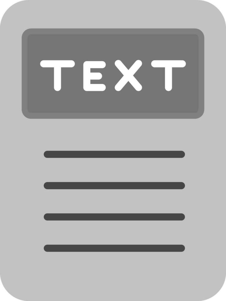 Text Vector Icon