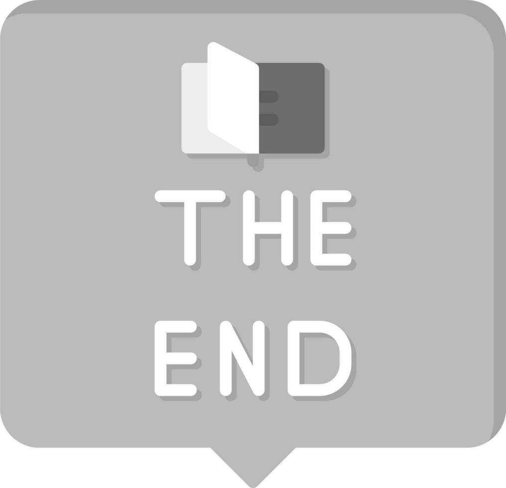 The End Vector Icon