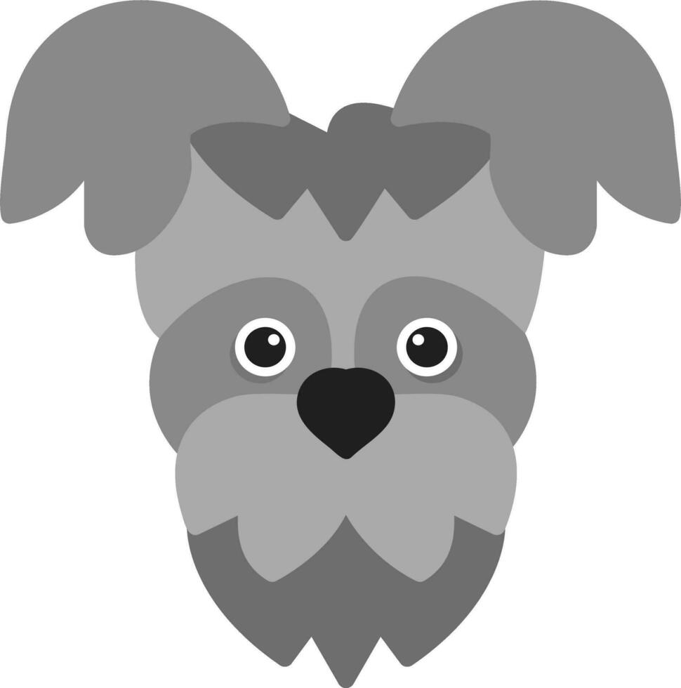 Yorkshire terrier vector icono