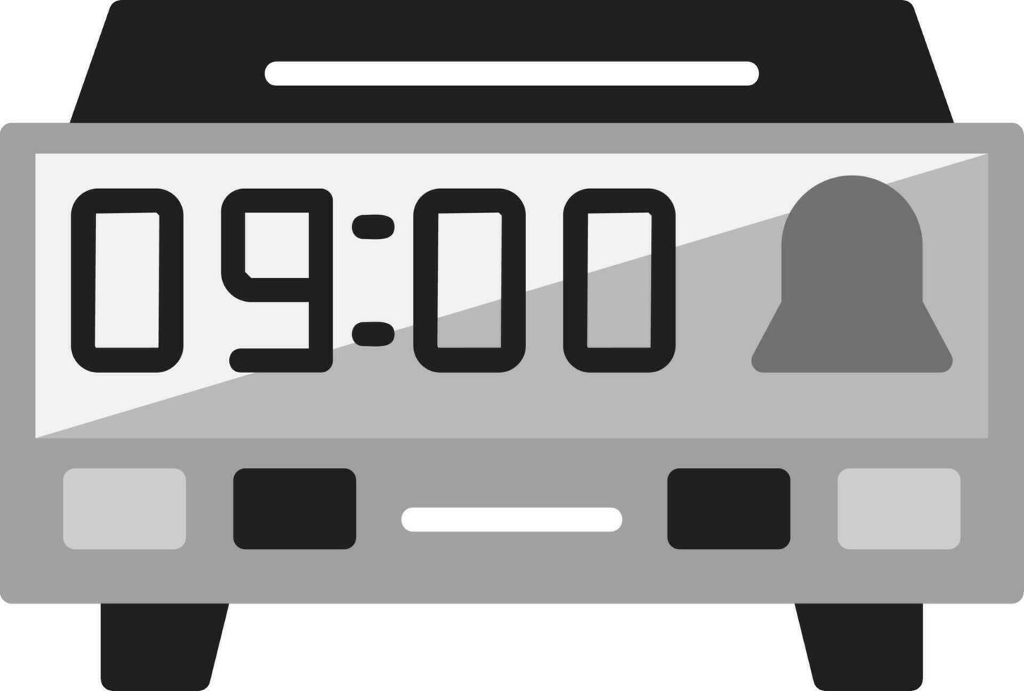 Digital Clock Vector Icon