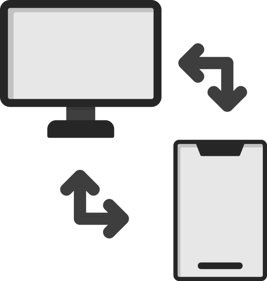 icono de vector de transferencia de archivos