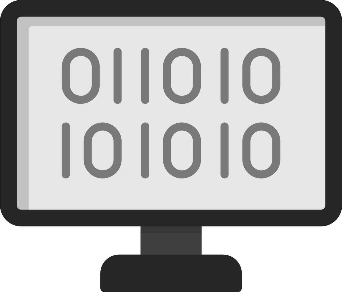 Binary Code Vector Icon