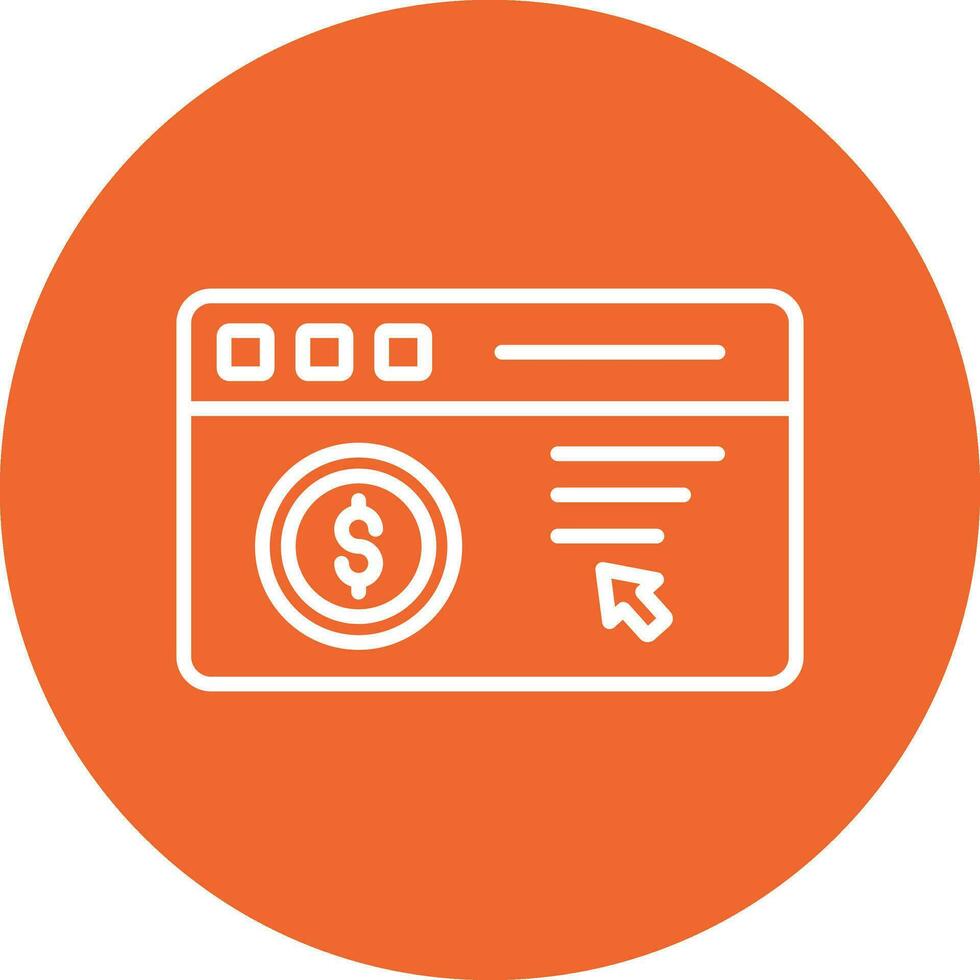 Pay Per Click Vector Icon