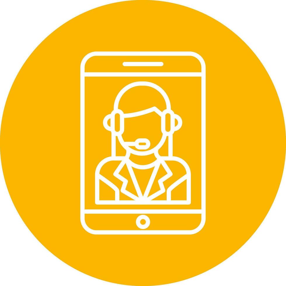 Customer Service Agent Vector Icon