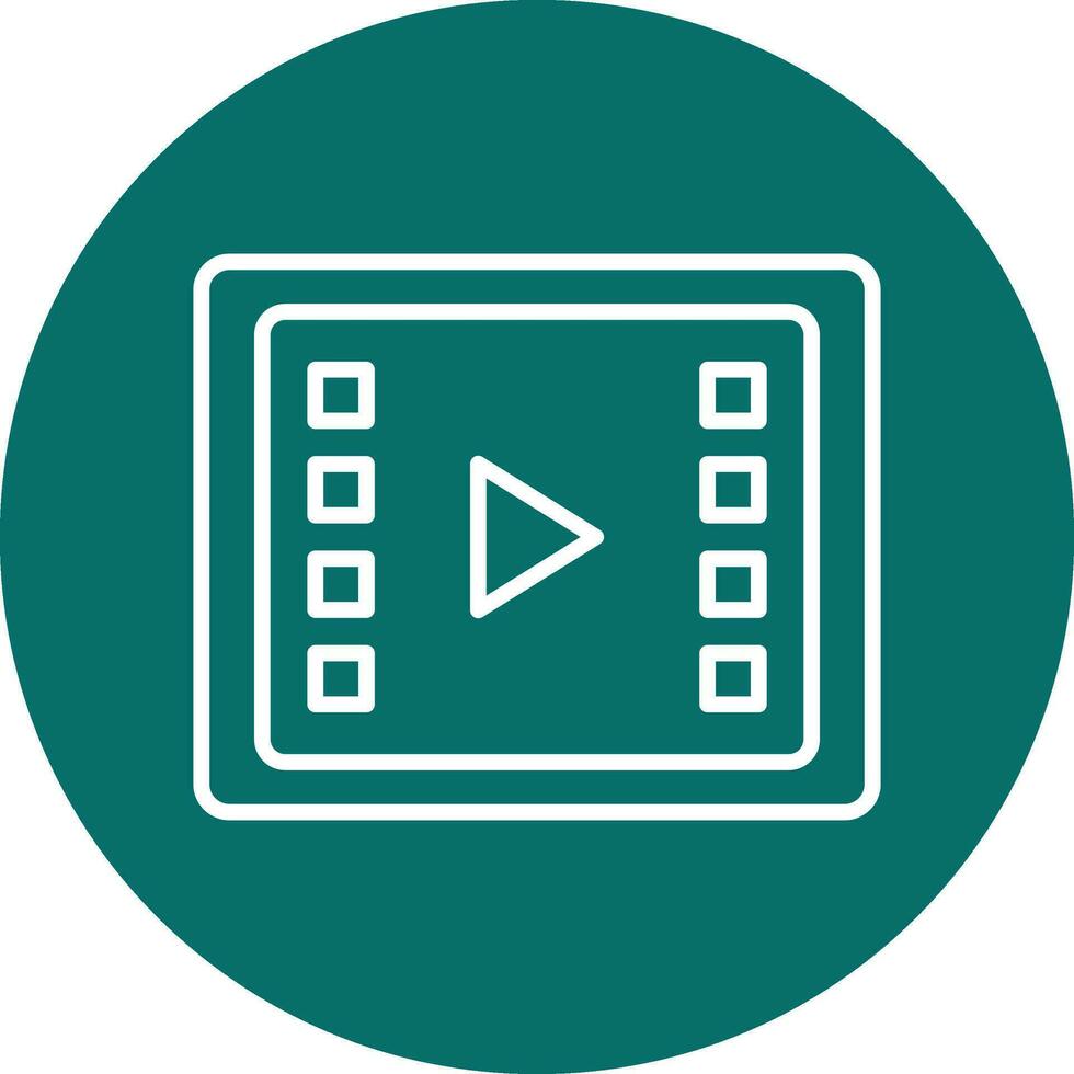 Video Processing Vector Icon