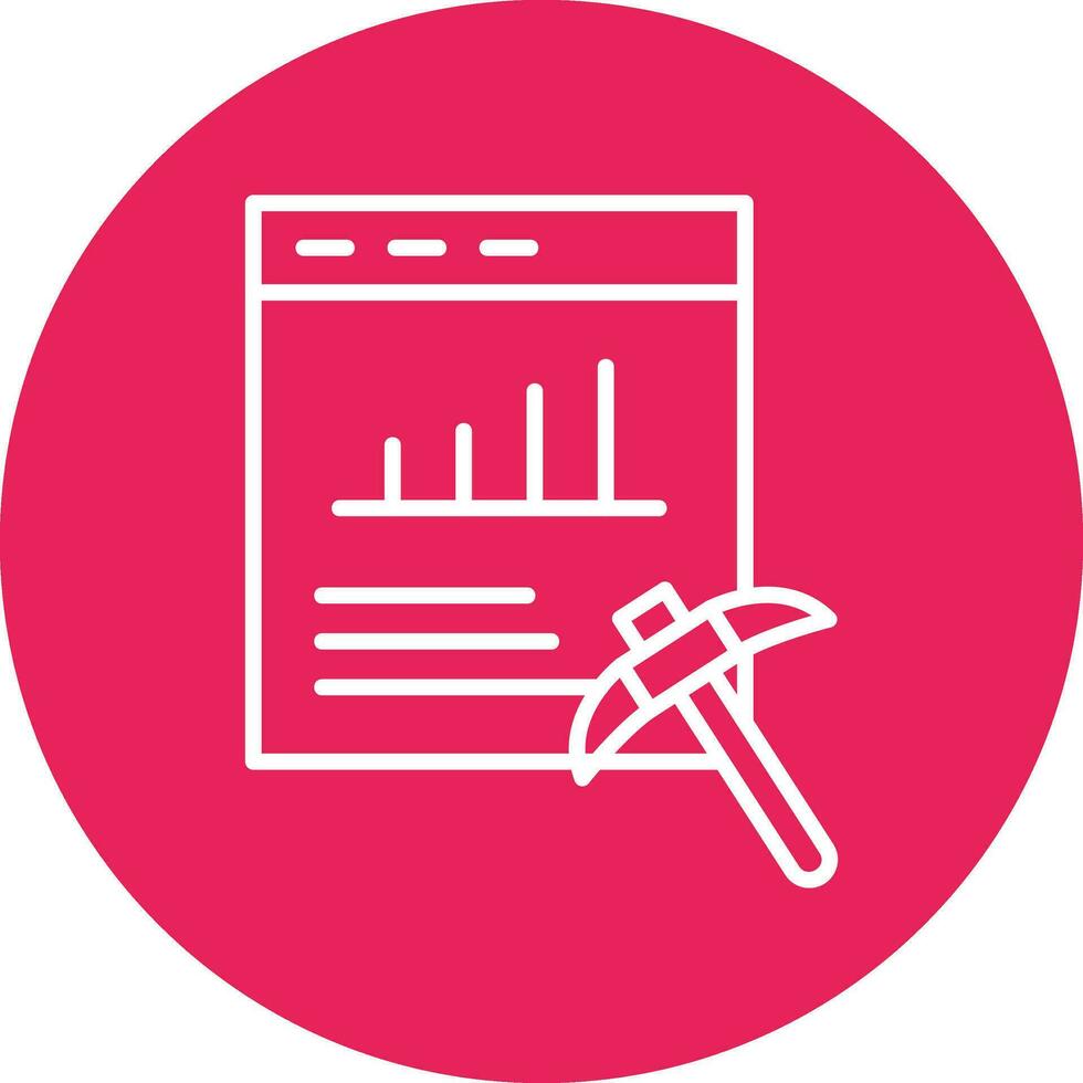 Data Mining Vector Icon