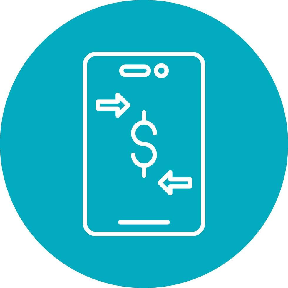 Online Money Transfer Vector Icon