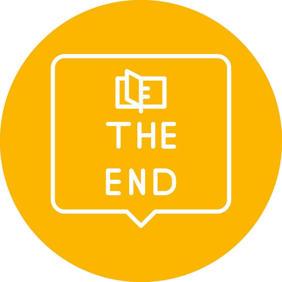 The End Vector Icon