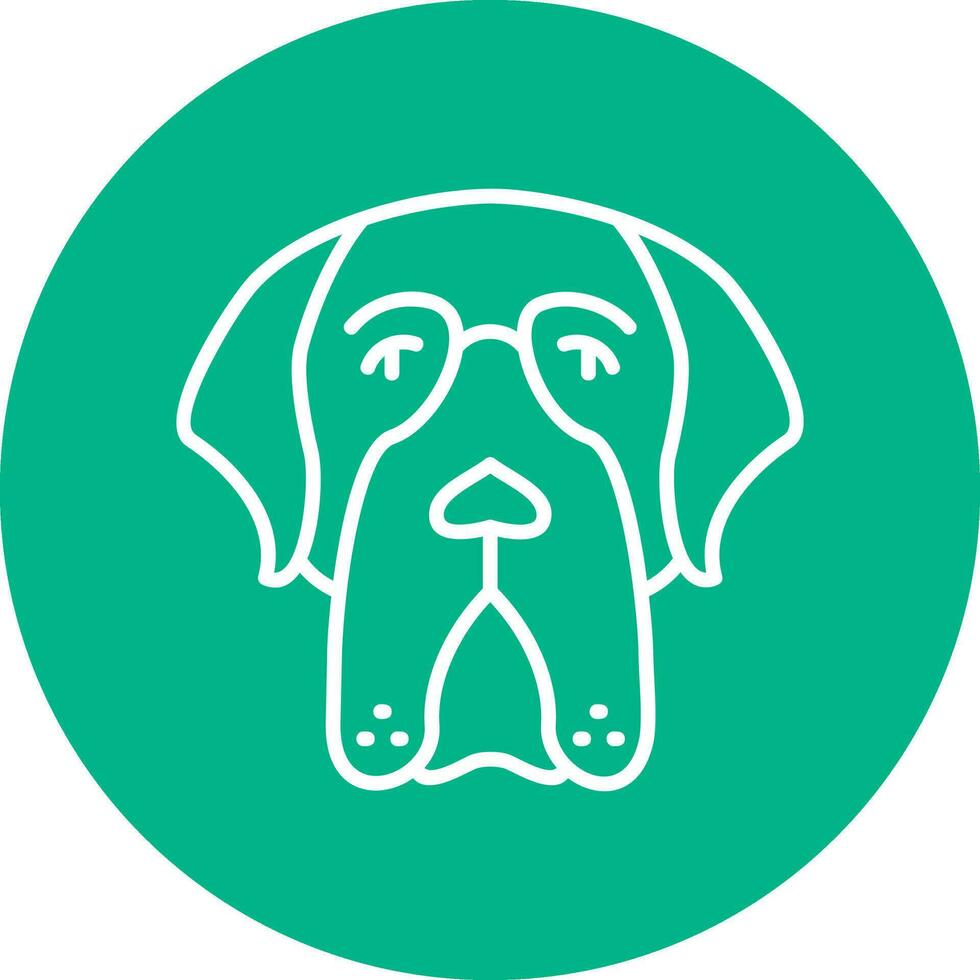 Saint Bernard Vector Icon