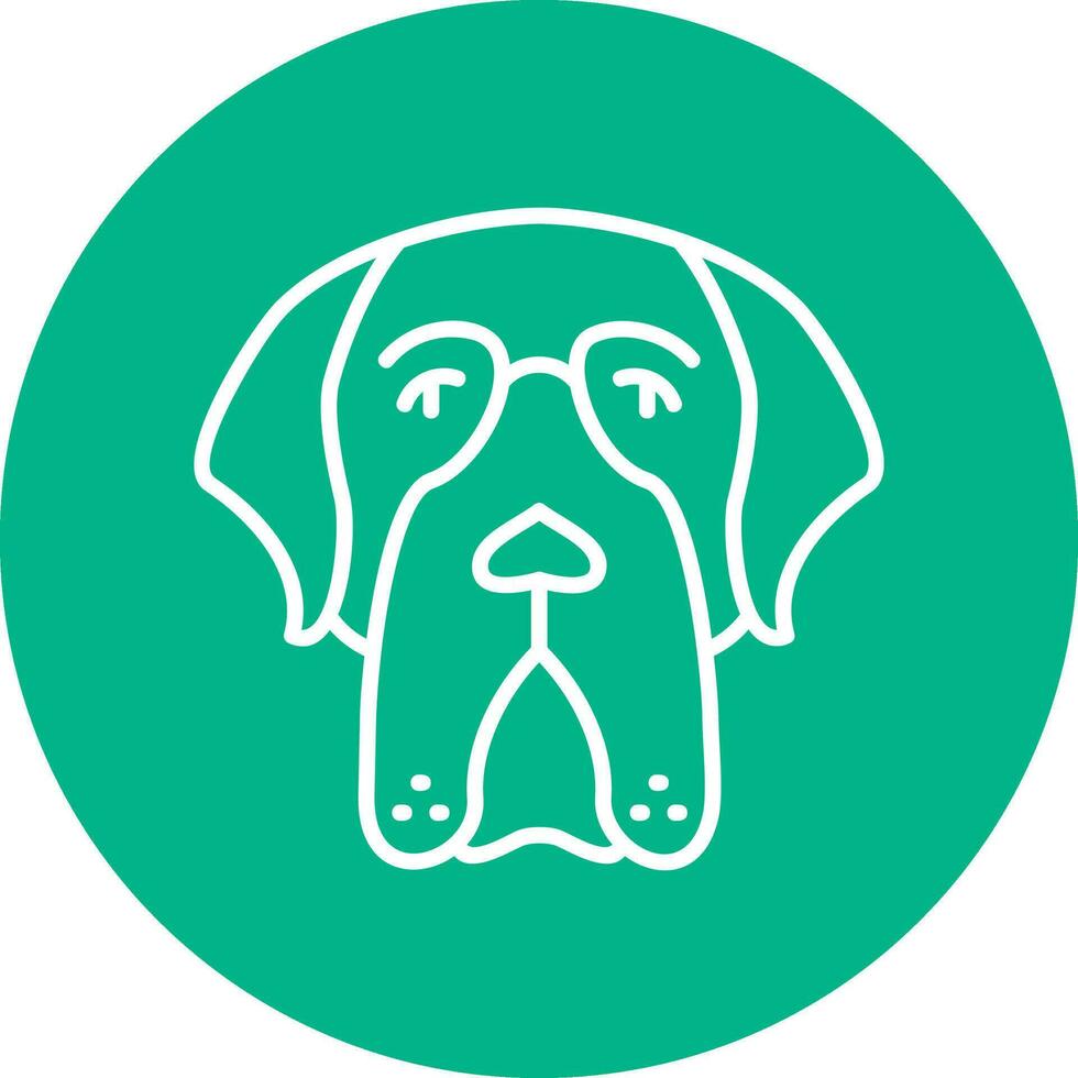 Saint Bernard Vector Icon