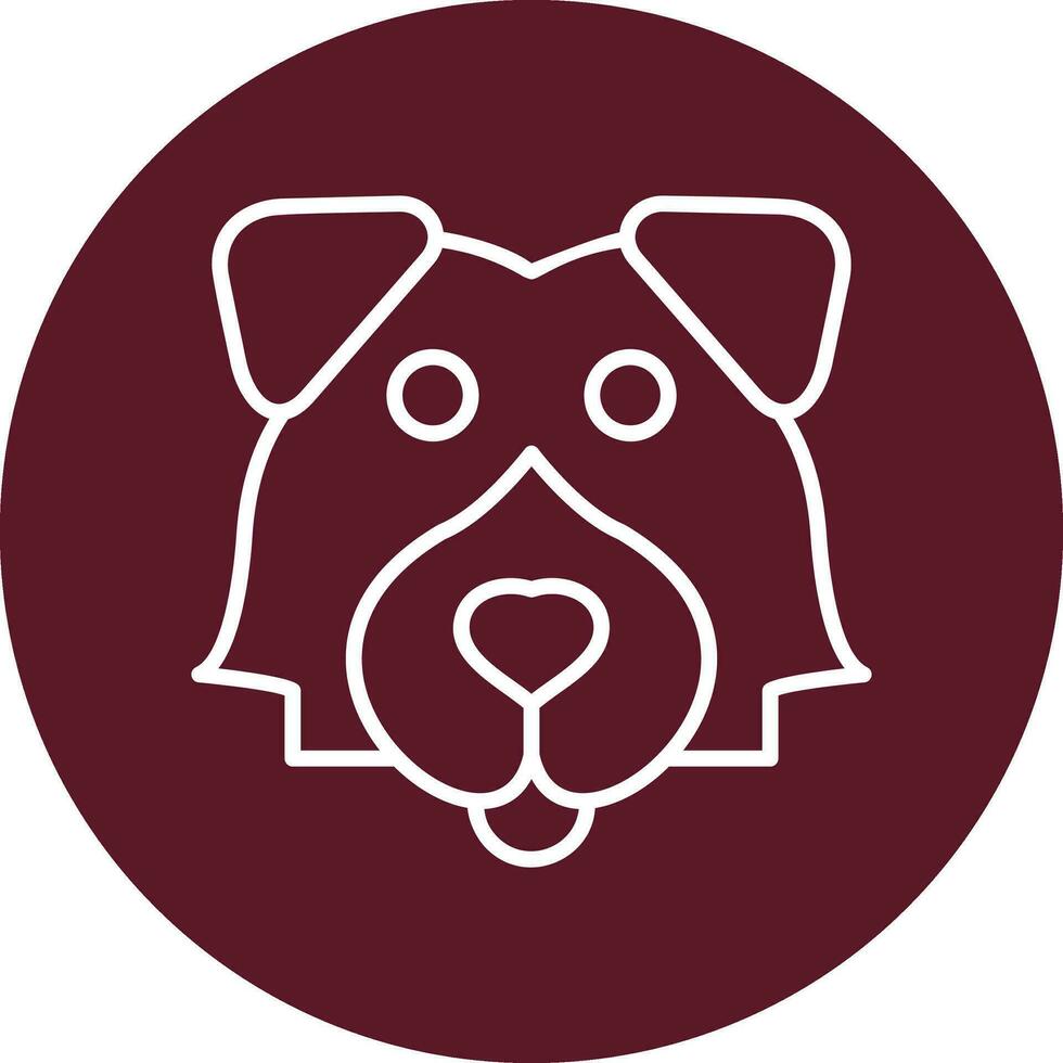 Shetland perro pastor vector icono