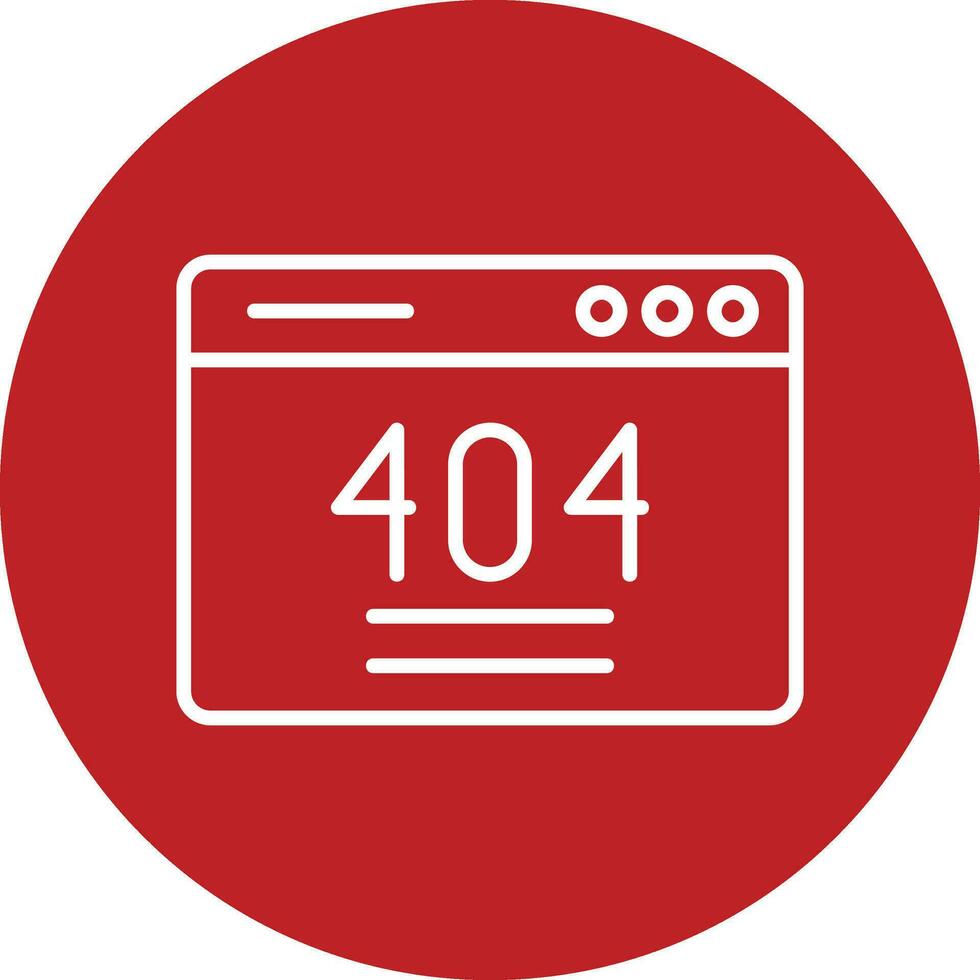 404 Error Vector Icon