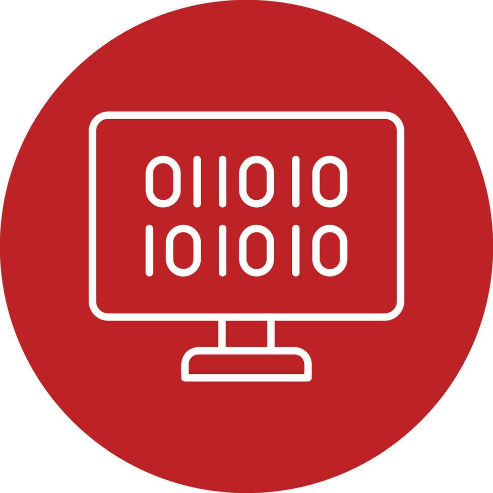 Binary Code Vector Icon