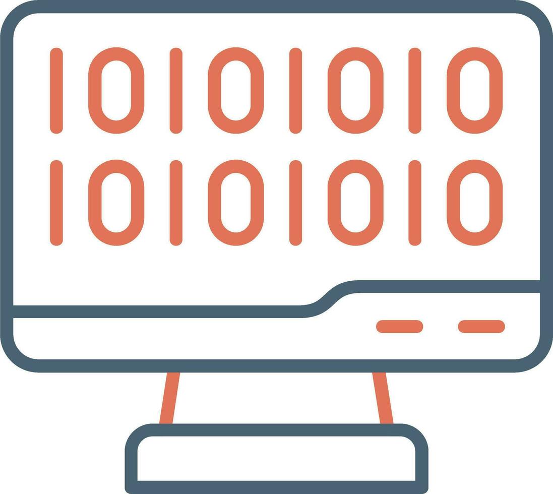 Binary Code Vector Icon