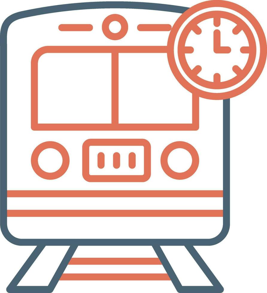 Train Times Vector Icon