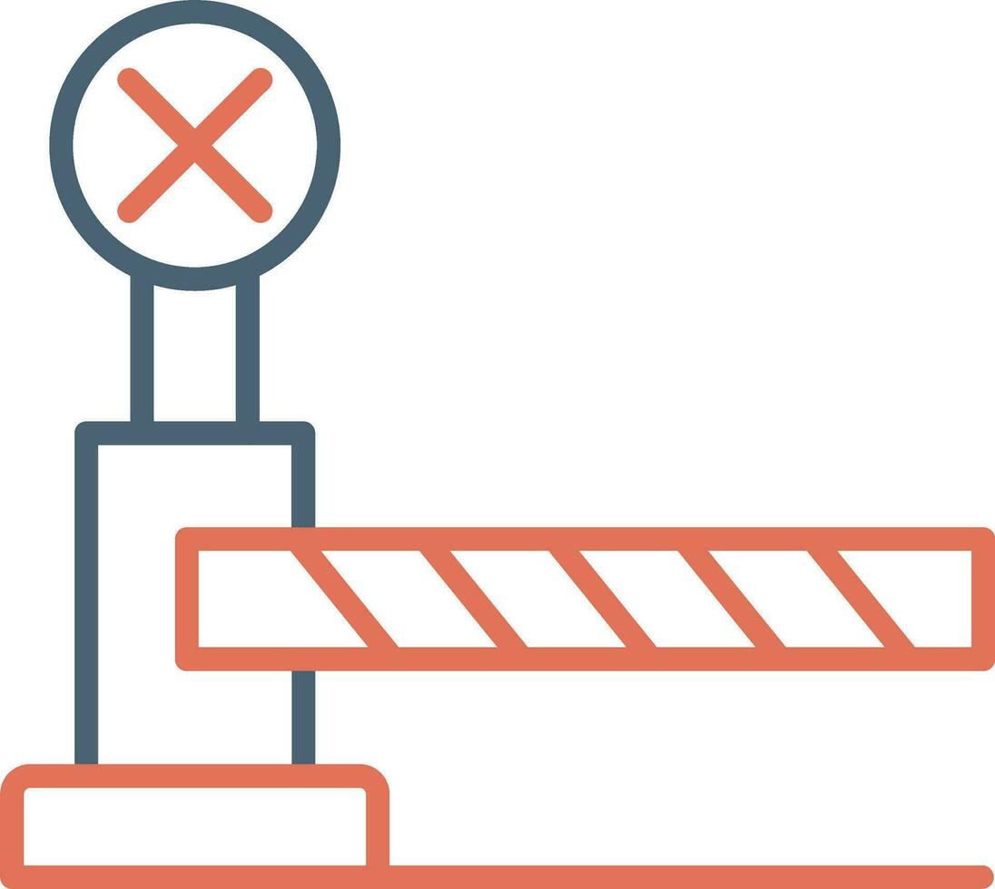 Level Crossing Vector Icon